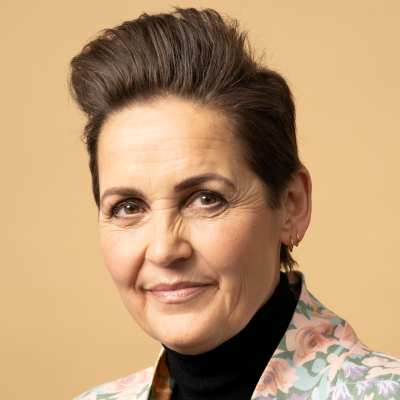 Pia Olsen-Dyhr taler i Fælledparken 1. maj 2025